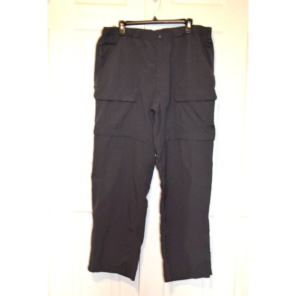 THE NORTH‎ FACE Nylon Convertible Dark Gray Cargo Hiking Pants Men's XL